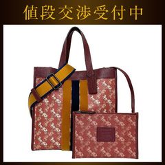 コーチ 2way バッグ トート フィールド ピンク ボルドー