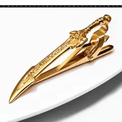 メンズ ネクタイピン 剣 柄　金色　 ゴールド 結婚式　発表会 パーティー イベント ビジネス スーツ ネクタイ ワイシャツ 格安 小物