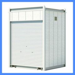 コンテナ倉庫 シャッター 鍵付き 一坪 中古 メンテナンス済 希少品 スーパーハウス美品 配達 設置まで 整理整頓 仮設用 災害用 ユニット倉庫
