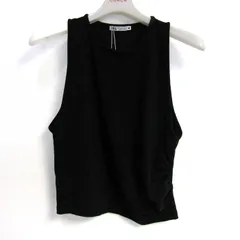 ザラ カットソー ベスト シャツ トップス レディース Lサイズ ブラック系 ZARA