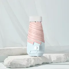 ミニ 折り畳み傘 コンパクト晴雨兼用 日傘 遮光 軽量 傘カバー付き UVカット