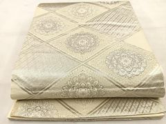 平和屋着物▽上質な小紋 単衣 霞文 正絹 逸品 AAAY7273jh