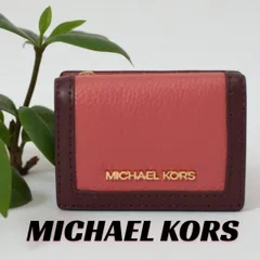 MICHAEL KORS マイケル・コース ミニ 財布 トライフォールド ジップウォレット エクストラスモール 二つ折り財布 ピンク