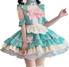 ロリータメイド服 JSK ゆめかわいい ゴスロリドレス フリル 森ガール 姫様
