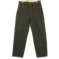 90年代 USA製 Levi's リーバイス 555 カラーデニムパンツ オリーブ (メンズ W34 L30) 中古 古着 A4058
