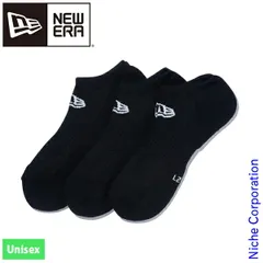 【新品】 ニューエラ  ソックス ショート 3ペア ブラック 14518171 アウトドア ユニセックス 靴下 3足組み 3足