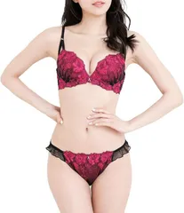Laulea Akoakoa(ラウレアアコアコア) ブラジャー ＆ ショーツセット 下着(ローズ,  D75)