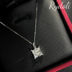 PT950 2.02ct E VS1 オーダーメイドネックレス ラボグロウンダイヤモンドネックレス プリンセスカット IGI鑑定書付き Princess Cut ジュエリー 誕生日 プレゼント 記念日