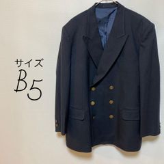 ネイビー　ダブルブレスト　テーラードジャケット　B5 紺ブレ