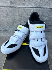 【新品未使用】 MAVIC Ksyrium Elite Maxi Fit Ⅱ マヴィック キシリウム ビンディングシューズ ロードバイク シューズ 白 25cm EUR40 WIDE ワイド【送料無料】