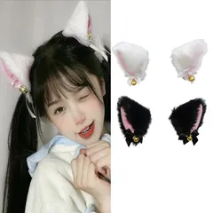 【在庫処分】猫耳 カチューシャ 鈴付き ヘッドバンド 獣耳 狐耳 コスプレ ハロウィン 仮装 コスチュー ヘアアクセサリー グログラン フリル HAPVITAL バンスクリップ ヘアクリップ ボリューム シンプル ヘアアクセサリー バンスクリップ 髪留め クリ