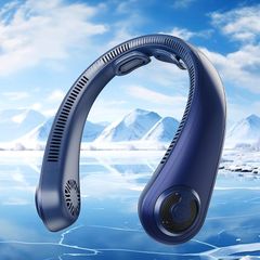 【2025年新風道設計・スムーズに暴風】首掛け扇風機 ネックファン ネッククーラー 羽根なし 静音 携帯扇風機 5段階風量調整 肩掛け くびかけ扇風機 首掛けファン ハンズフリー せんふうき 小型 Type-c充電式 軽量 熱中症対策/マスク蒸れ対策/花火 0のサムネイル