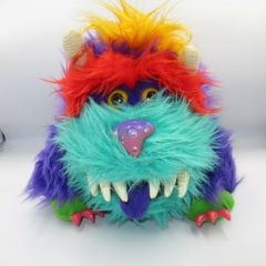 1986 80's Vintage My Pet Monster My Pet Monster Purple RARK Hand Puppet Puppet Doll Monster Figure Doll Plush Toy