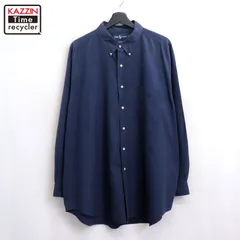 90s vintage RALPH LAUREN YARMOUTHボタンダウン  長袖シャツ メンズ XL~サイズ相当 ビッグサイズ オーバーサイズ