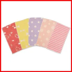 【特価商品】ガーゼ ハンドタオル 保育園 Lセット ループ付きタオル 幼稚園 日本製 ミニハンカチ5枚組 入園 入学 卒園 maison.c 卒業 通園グッズ