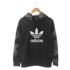 アディダスオリジナルス adidas originals Camouflage Hoodie フーディパーカー スウェット 長袖 プルオーバー ロゴプリント カモフラ柄 M チャコールグレー マルチカラー ED6977 /DO ■OS