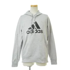 【ADIDAS】DH9017 ロゴ ESSENTIALS ポリエステルフリーススウェットパーカー