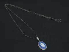WEDGWOOD ウェッジウッド ジャスパー SV925 ネックレス ペンダント アクセサリー レディース シルバー系×ブルー系 DI3054