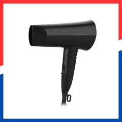 【特価商品】マイナスイオン ミニ 折りたたみ ブラック コンパクト 軽量 モノクローム KHD-1392/BK ヘアドライヤー コイズミ