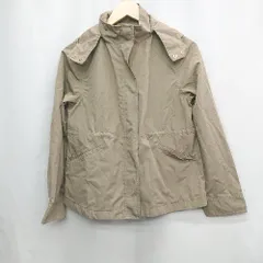 ◇ ⊇ KUMIKYOKU 組曲 ジップアップ　撥水性　シンプル　秋冬物 長袖 ナイロンジャケット サイズ2 カーキ系 レディース E  【1504210010617】