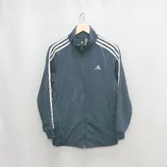 ◇ Θadidas アディダス 長袖 ジップジャージ サイズM ネイビー系 レディース E  【1504210005033】