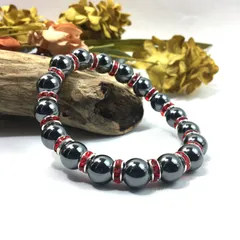 ヘマタイト パワーストーン ブレスレット 天然石 10mm （レッド）メンズ・レディース　男性・女性　数珠ブレス　開運  [o]　