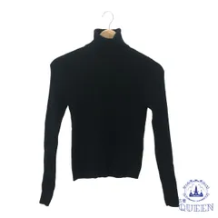 ☆美品☆ ZARA ザラ トップス カットソー 長袖 タートルネック ハイネック カジュアル シンプル  大きめサイズ レディース ブラック L 901-16003 送料無料 古着