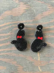 ビーズピアスUSAインポート / Beads Pierce Black Catのサムネイル