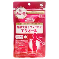 小林製薬 エクオール 30粒 発酵大豆イソフラボンサプリメント 命の母 賞味期限2027年12月15日のサムネイル