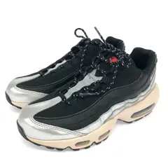 良好 NIKE ナイキ エアマックス95SE スニーカー  ブラック/シルバーカラー   レディース　240001090385