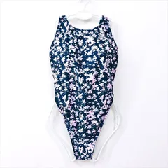 ●SE3H54☆arenaアリーナ競泳水着 2XL 超大きいサイズ 花柄 さらつるぴた オープンバック レディース 練習用水着 フィットネスジムプール ワンピース■