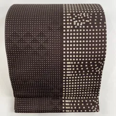 正絹 洒落袋帯 京都の名所柄 手染め屋 吉兵衛 詰む小紋等に リバーシブル 手染め屋 吉兵衛 しゃれ袋帯 型染め京友禅染め リバーシブル 葉