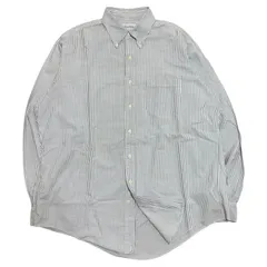 【USA製】ブルックスブラザーズ オックスフォード ストライプ 長袖シャツ 無地 シンプル 定番 アメカジ (16 1/2-36)