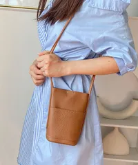 【５色】ミニショルダーバッグ レディース おしゃれ可愛い 小さめ★スマホポーチ 斜め掛け 肩掛け 合皮