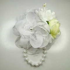 コサージュ 卒園式　卒業式　入園式入学式 結婚式 発表会 ＊フォーマルコサージュ＊パールブローチC86