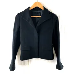 アンタイトル UNTITLED ジャケット ボタン 飾りポケット 長袖 日本製 黒 2サイズ 951125のサムネイル