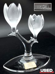 MZ421) RIEDEL リーデル キャンドルスタンド 現状品