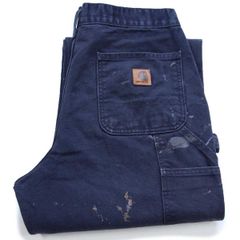 carhart カーハート革タグ ペインターパンツ W40×L30 極太デザイン
