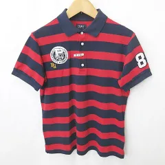 パーリーゲイツ PEARLY GATES ゴルフ スポーツウェア ポロシャツ シャツ  半袖 ボーダー ロゴ ワッペン 刺繍 レッド ネイビー 赤 紺 5