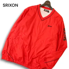 SRIXON スリクソン ゴルフ 秋冬 裏起毛★ ウィンドブレーカー Vネック トレーナー Sz.L メンズ