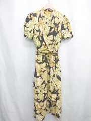 ◇ ⊂ SLY スライ 総柄 半袖 ロング丈 ワンピース サイズ1 ブラック グリーン ベージュ レディース E  【1503050026758】