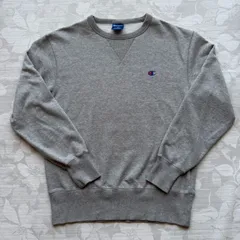 チャンピオン 定番 クルーネックスウェットシャツ M グレー Cロゴ刺繍 トレーナー