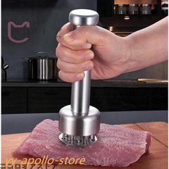 肉筋切り器 ステンレス鋼 ミートテンダライザー 肉たたき 手動ステーキハンマー とんかつ キッチン用品 くなる調味料が染み込み料理用