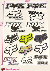 ★アウトレット★新品 MotoGP RACING FOX MX ステッカー 20 x 28 cm FOX RACING シール デカール シート オートバイ アクセサリー