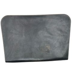 Hender Scheme(エンダースキーマ) Leather Clutch Bag PC Case レザー クラッチバッグ PCケース ダークネイビー