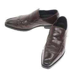 【中古】マドラス MADRAS スワールモカシン ロングノーズ ローファー ブラウン【サイズ24.5EEE】【メンズ】
