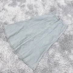 【terawear emu】 テラウェア エミュー  ロングスカート【Ｍ】カジュアル  カワイイ  レディース  青系  ブルー【送料無料】