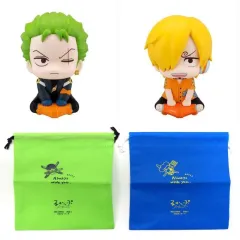【中古】フィギュア るかっぷ ロロノア・ゾロ 未来島Ver.＆サンジ 未来島Ver. セット 限定巾着付き 「ワンピース」 プレミアムバンダイ＆東映アニメーションオフィシャルストア限定