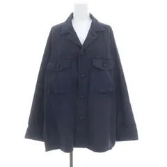 プラージュ Plage 21AW Army シャツジャケット ミリタリージャケット ブルゾン オーバーサイズ 36 紺 ネイビー /ES ■OSのサムネイル