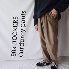 【1998年製】DOCKERS ドッカーズ コーデュロイ ツータック アメリカ古着 90s